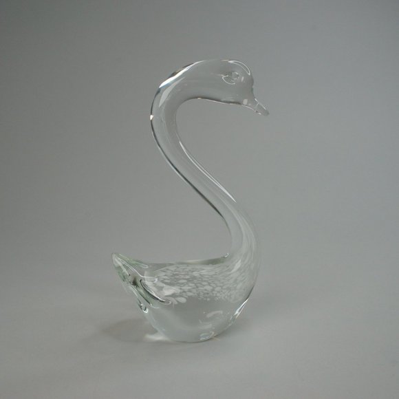 Murano Style Blown Glass Swan - Picture 4 of 9